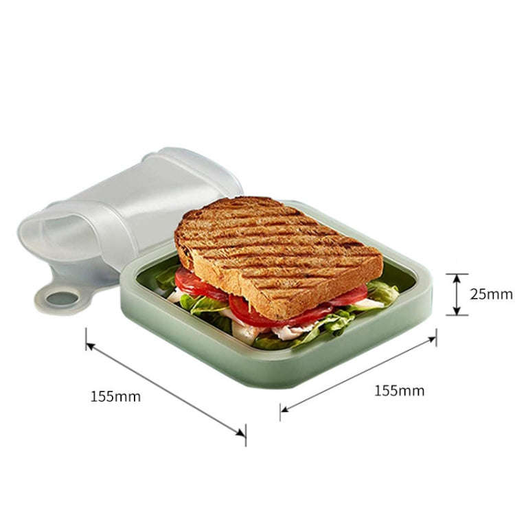 Portable Sandwich Toast Fresh Lunch Box Household Bento Holder(301-500ml)