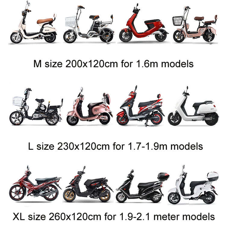 230x120cm Disposable Transparent PE Film Rainproof Dustproof Motorcycle Scooter Cover