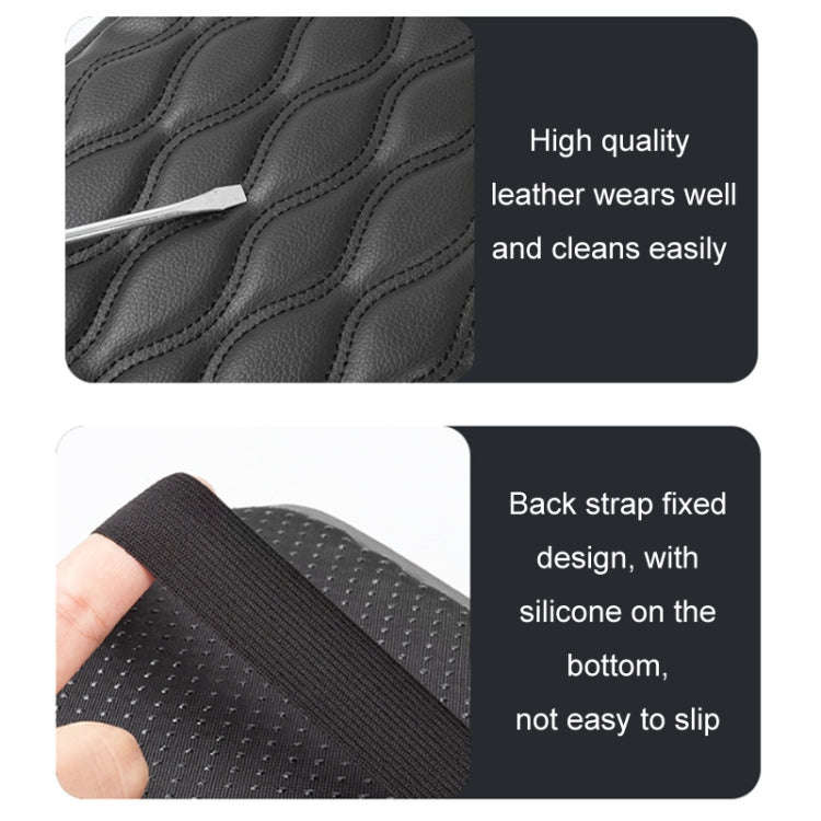 Car Armrest Box Leather Storage Heightening Pad(Gray)