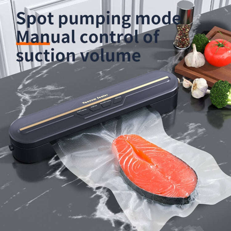 Food Vacuum Sealer Machine 60KPA Strong Suction, Small / Large Bag Modes With 10 Vacuum Bags EU P...