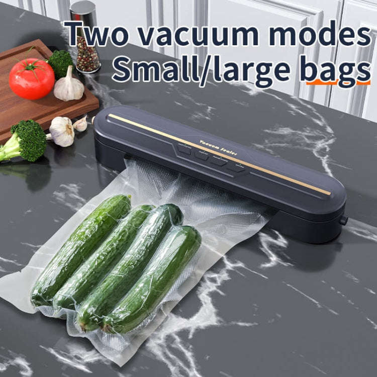 Food Vacuum Sealer Machine 60KPA Strong Suction, Small / Large Bag Modes With 10 Vacuum Bags EU P...