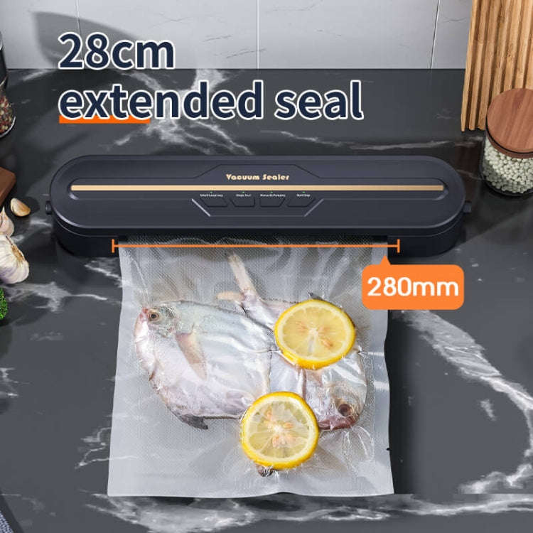 Food Vacuum Sealer Machine 60KPA Strong Suction, Small / Large Bag Modes With 10 Vacuum Bags EU P...