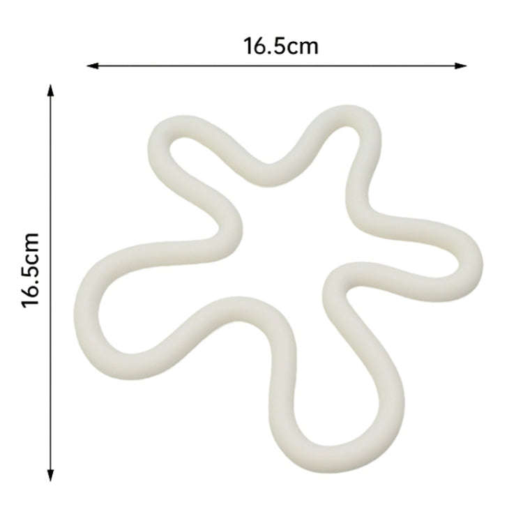 Household Irregular Silicone Heat Insulation Mat Kitchen High Temperature Resistant Desktop Place...