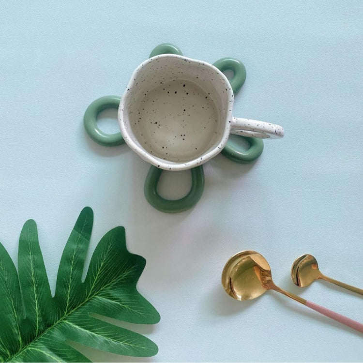 Household Irregular Silicone Heat Insulation Mat Kitchen High Temperature Resistant Desktop Place...