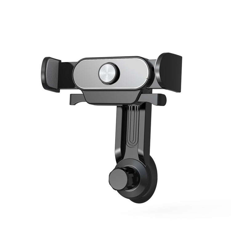 Car Air Outlet Mobile Phone Holder Automatic Lock Snap-on Navigation Holder(Silver)