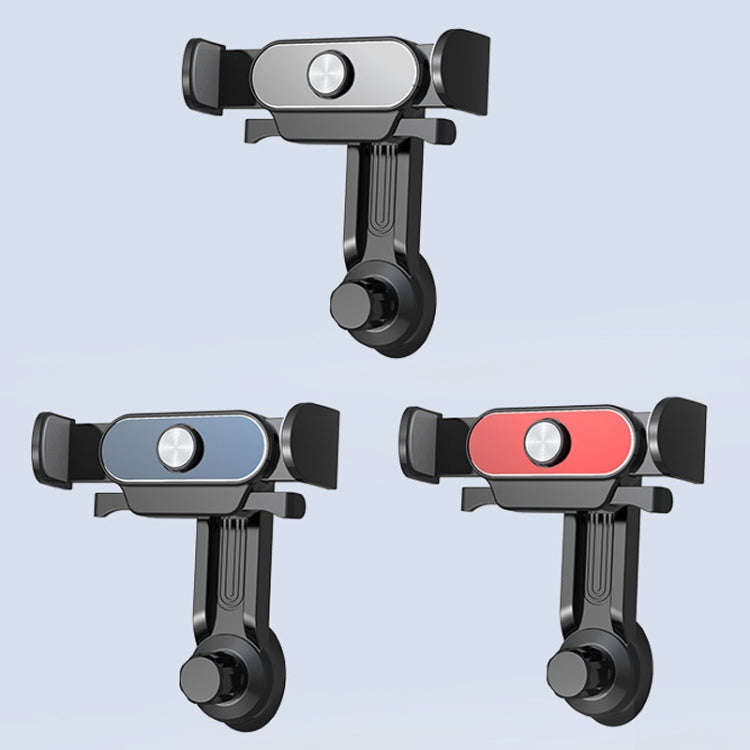 Car Air Outlet Mobile Phone Holder Automatic Lock Snap-on Navigation Holder(Silver)