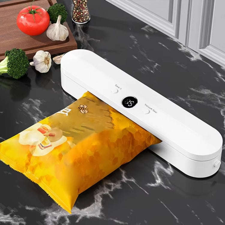 Food Vacuum Sealer Machine 60KPA Suction, Single / Vacuum Seal Modes With 10 Vacuum Bags EU Plug(...