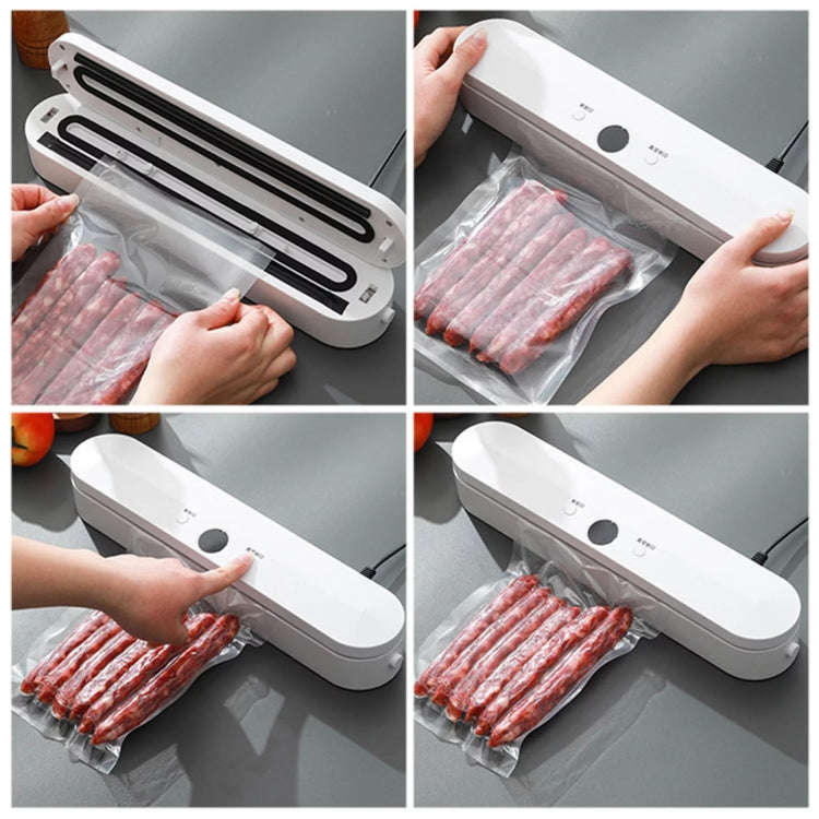 Food Vacuum Sealer Machine 60KPA Suction, Single / Vacuum Seal Modes With 10 Vacuum Bags EU Plug(...