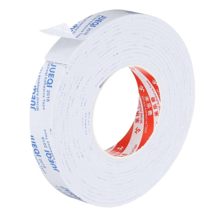 Mileqi EVA Shock-Absorbing Sound-Insulating Sealing Single-Sided Foam Tape, Thickness: 3mm White(...