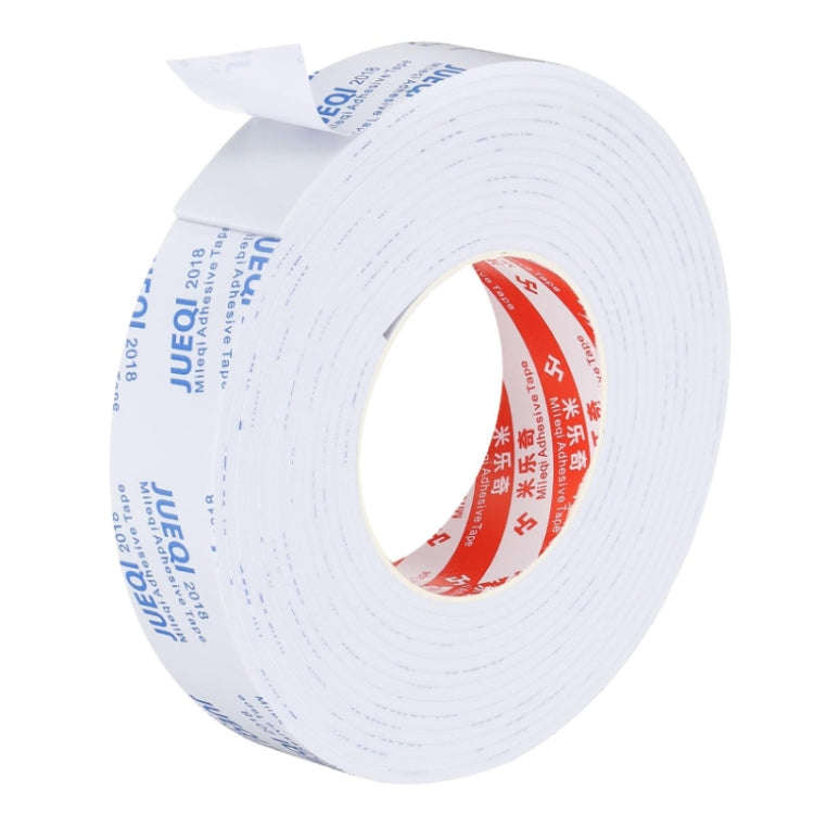 Mileqi EVA Shock-Absorbing Sound-Insulating Sealing Single-Sided Foam Tape, Thickness: 3mm White(...