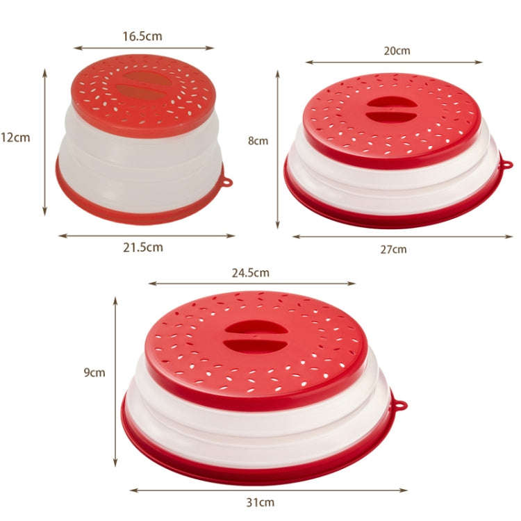 Kitchen Foldable Microwave Oven Splash Guard Household Multifunctional Food Preservation Cover, S...