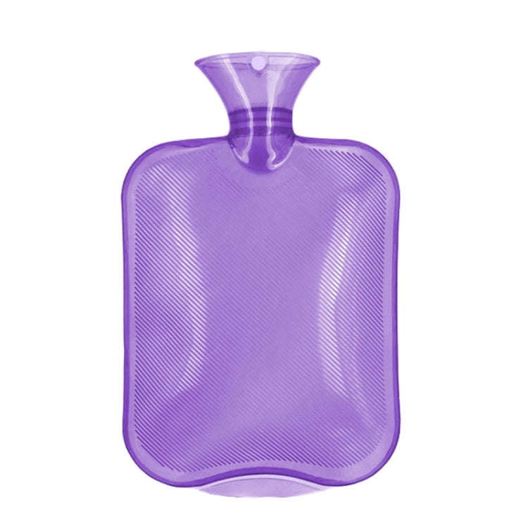 Clear PVC Thick Warm Water Bag Hand Warmer Girls Pocket Warmer Hot Water Bag, Color: 1000ml Purple