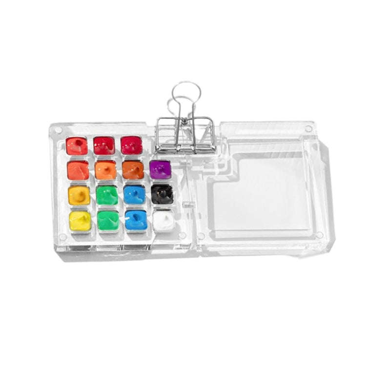 Mini Portable Watercolor Acrylic Box For Sketching, Style: 15 Grids