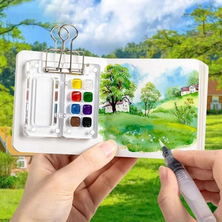 Mini Portable Watercolor Acrylic Box For Sketching, Style: 15 Grids