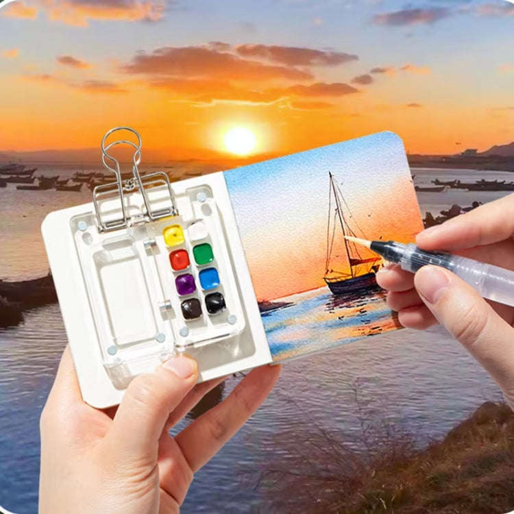 Mini Portable Watercolor Acrylic Box For Sketching, Style: 15 Grids