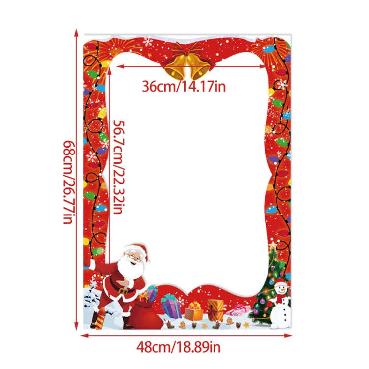 21pcs /Set Christmas Party Decoration Children Adults Quirky Photo Frame Handheld Photo Props