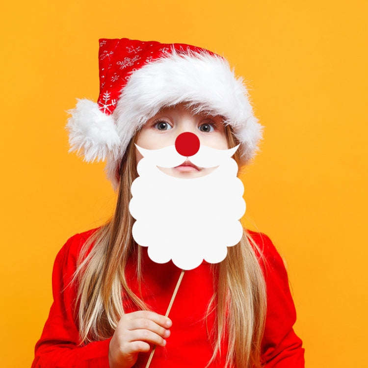 21pcs /Set Christmas Party Decoration Children Adults Quirky Photo Frame Handheld Photo Props