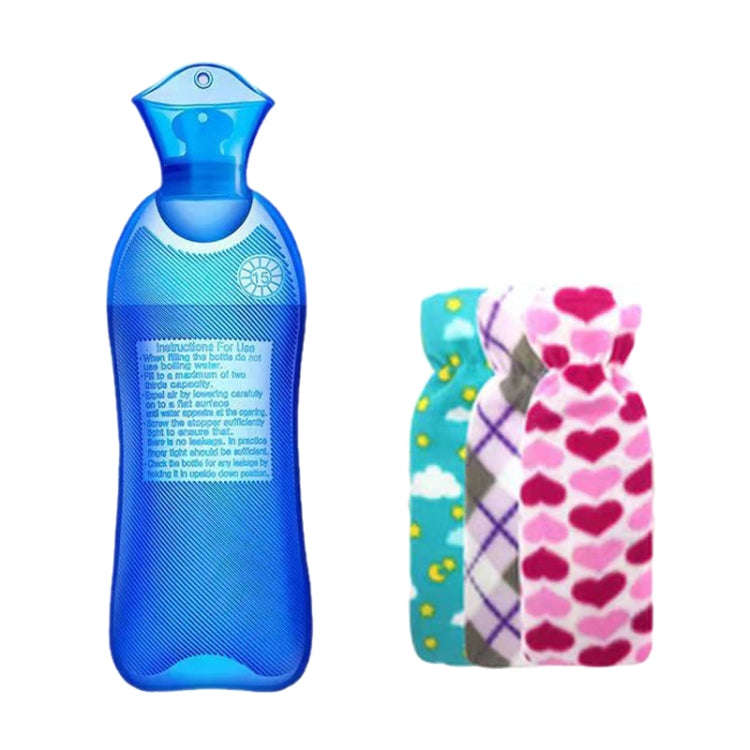 Long Strip Hot Water Bag PVC Explosion-proof Rubber Warm Water Bag Girls Winter Bed Warmer, Color...