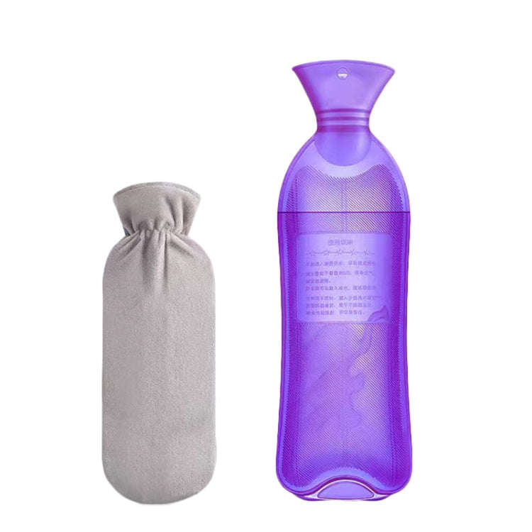 Long Strip Hot Water Bag PVC Explosion-proof Rubber Warm Water Bag Girls Winter Bed Warmer, Color...