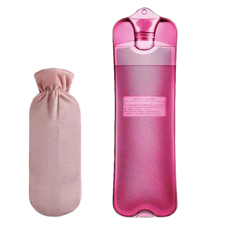 Long Strip Hot Water Bag PVC Explosion-proof Rubber Warm Water Bag Girls Winter Bed Warmer, Color...