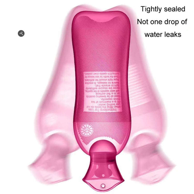Long Strip Hot Water Bag PVC Explosion-proof Rubber Warm Water Bag Girls Winter Bed Warmer, Color...
