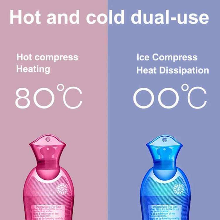 Long Strip Hot Water Bag PVC Explosion-proof Rubber Warm Water Bag Girls Winter Bed Warmer, Color...