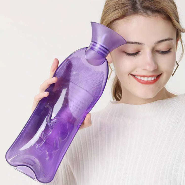 Long Strip Hot Water Bag PVC Explosion-proof Rubber Warm Water Bag Girls Winter Bed Warmer, Color...