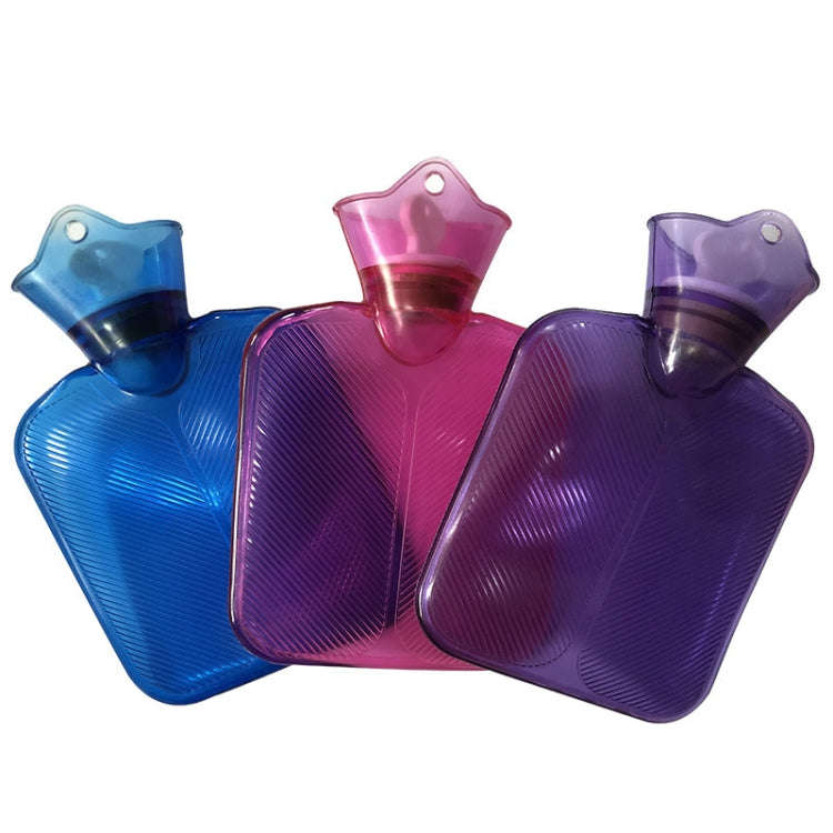250ml PVC Hot Water Bag Thickened Transparent Filling Water Hot Water Bottle Winter Warmer Bag(Pu...