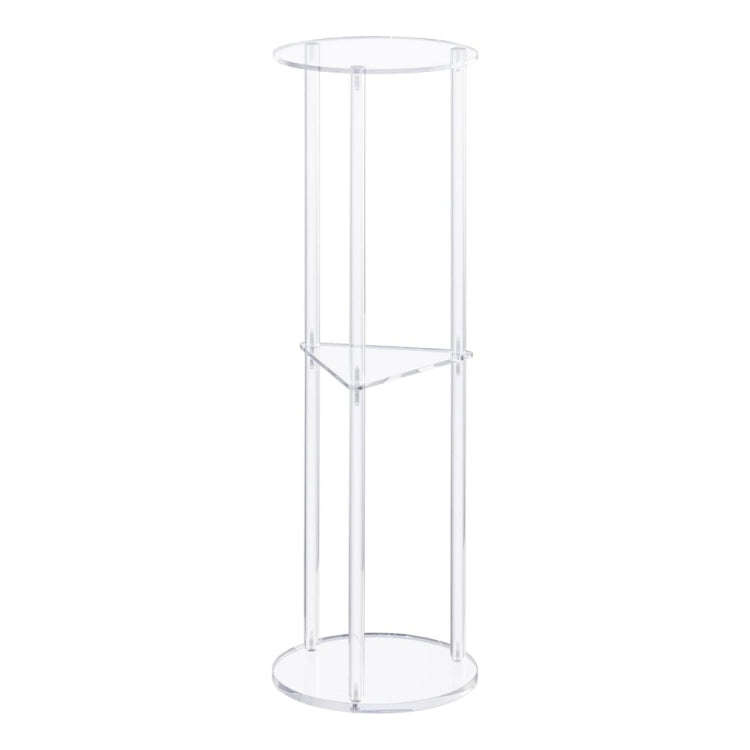 3 Layer Acrylic Round Table Bedroom Living Room Wine Table(130)