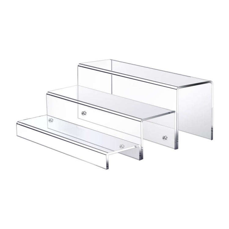 Acrylic 3 Layer Wine Cabinet Bottle Rack For Bar Figurine Display(128)