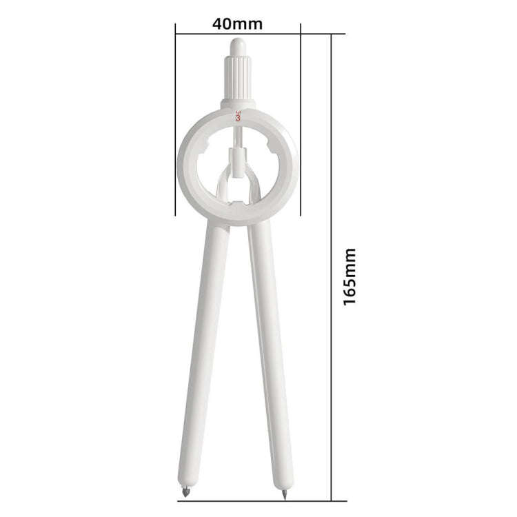 Drawing Press Digital Compass Multifunctional Scale Compass(White With Refill)