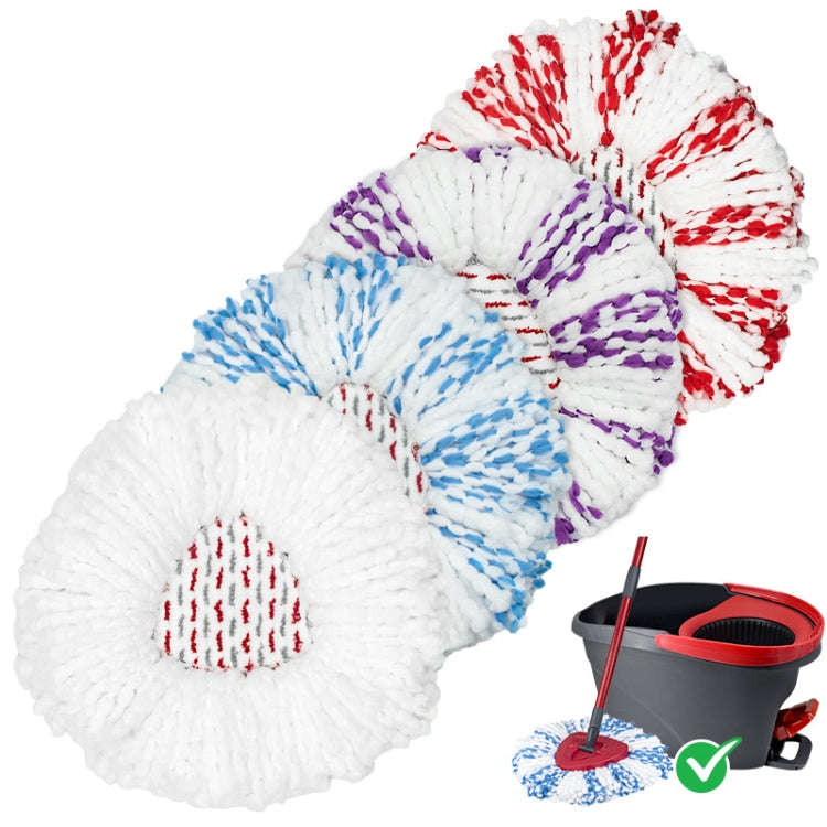 For Vileda / O-Cedar EasyWring Spin Mop Replacement Pad Microfiber Rag(Red)