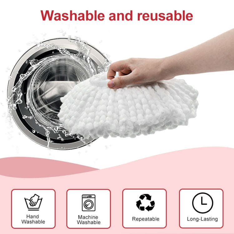For Vileda / O-Cedar EasyWring Spin Mop Replacement Pad Microfiber Rag(Red)