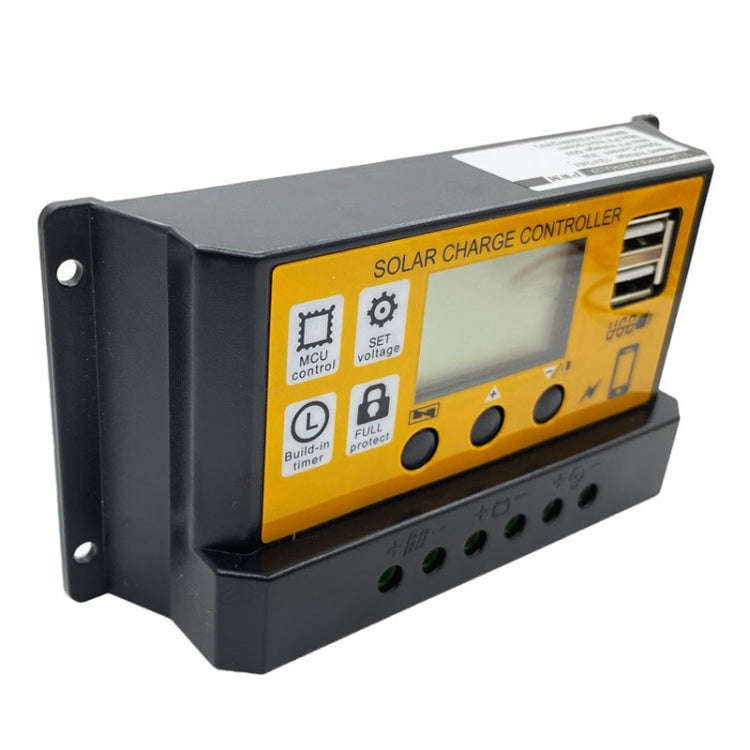 20A 12V/24V Simple Solar Controller Light Time Control Solar Panel Regulator Controller With USB