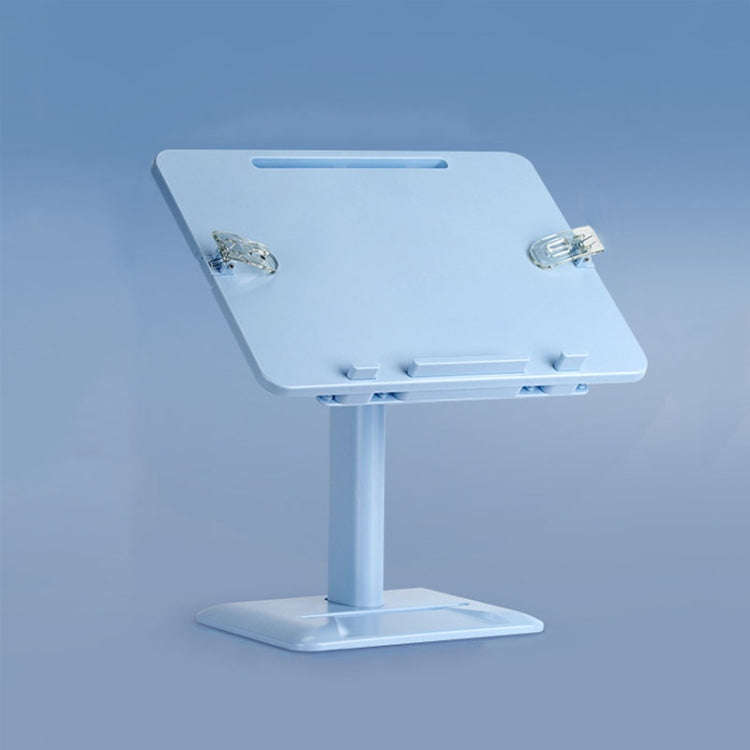 Multifunctional Retractable and Adjustable Angle Children Reading Bookshelf, Color: Blue Upgrade