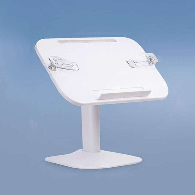 Multifunctional Retractable and Adjustable Angle Children Reading Bookshelf, Color: White Basic