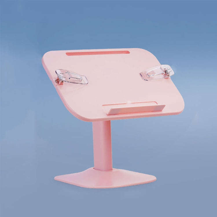 Multifunctional Retractable and Adjustable Angle Children Reading Bookshelf, Color: Pink Basic