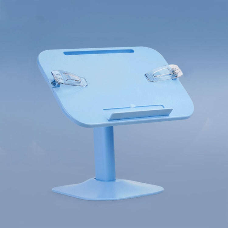 Multifunctional Retractable and Adjustable Angle Children Reading Bookshelf, Color: Blue Basic
