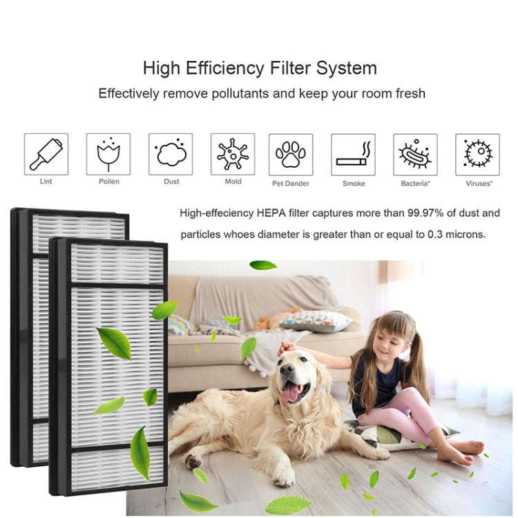 For Honeywell HRF-H1 HRF-H2 HPA050 Air Purifier 2pcs /Pack Filter Replacement Parts