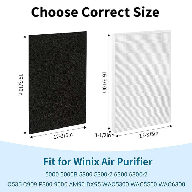 115115 Replacement Filter For Winix 5300 6300 5300-2 6300-2 P300 C535  Air Purifier
