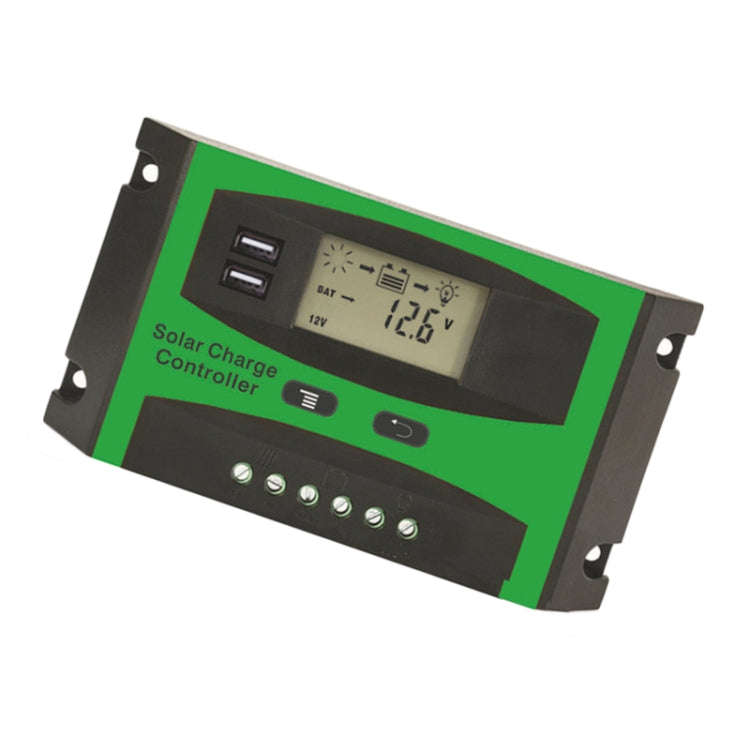 10A 12V/24V Solar Charge And Discharge Controller Dual USB Port LCD Solar Cells Panel Charge Regu...