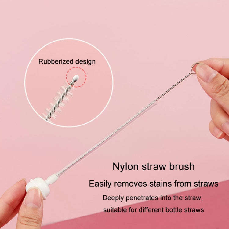 Portable 3 In 1 Food Grade Silicone Bottle Brush Set Multipurpose Baby Bottle Straw Cleaner Brush...