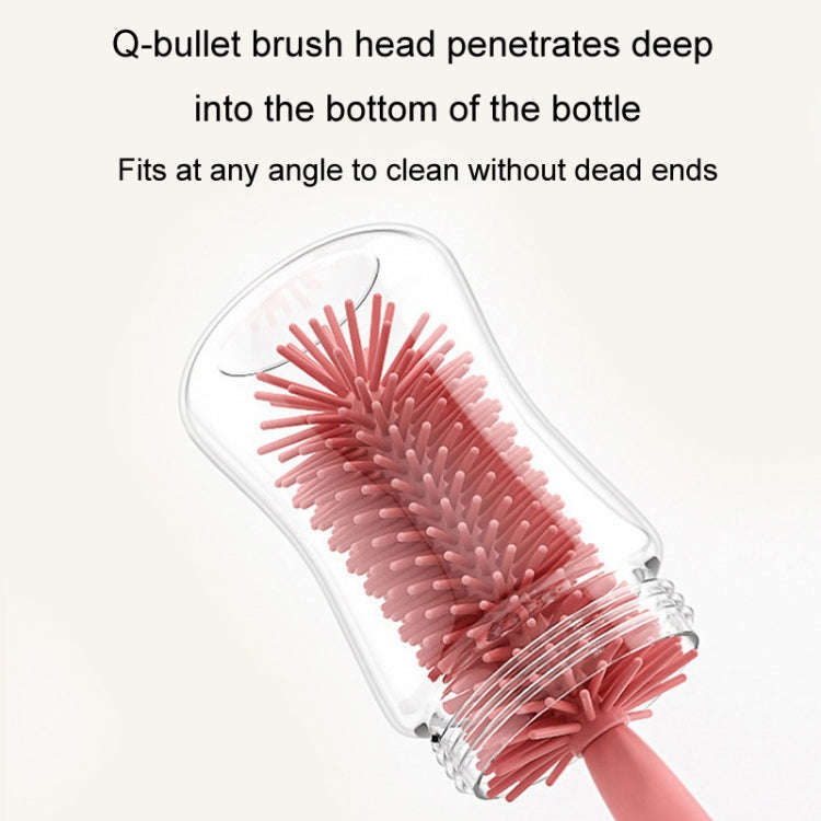 Portable 3 In 1 Food Grade Silicone Bottle Brush Set Multipurpose Baby Bottle Straw Cleaner Brush...