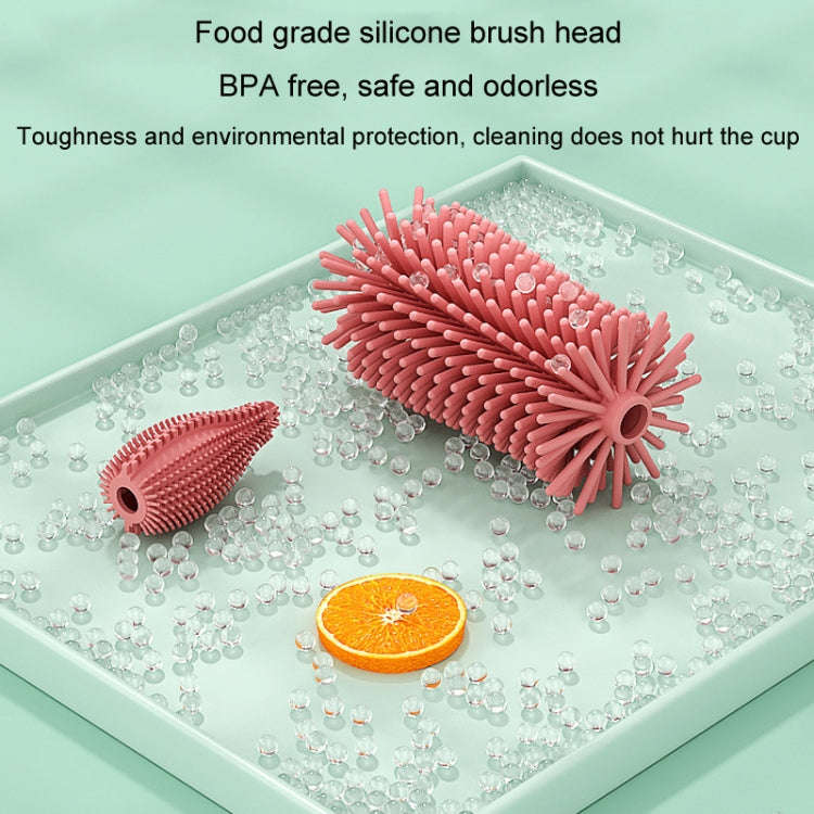 Portable 3 In 1 Food Grade Silicone Bottle Brush Set Multipurpose Baby Bottle Straw Cleaner Brush...