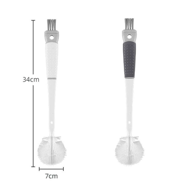Multifunction Bottle Brush Long Handle Household Cup Washing Kettle Kitchen Cleaning Brush(Dark G...