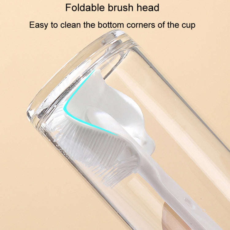 Multifunction Bottle Brush Long Handle Household Cup Washing Kettle Kitchen Cleaning Brush(Dark G...