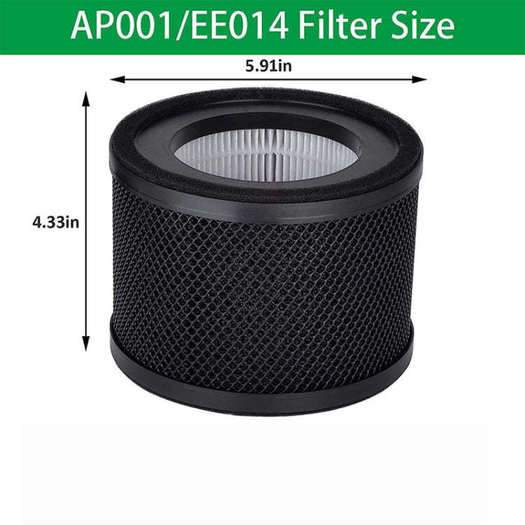For TaoTronics TT-AP001 / VAVA VA-EE014 Air Purifier Filter HEPA Replacement Filter