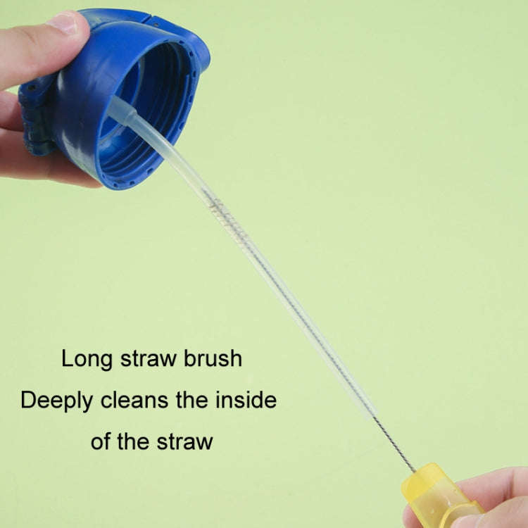 5 In 1 Multifunctional Cup Brush Long Carrot Washing Bottle Cup Lid Groove Cleaning Brush(Green)
