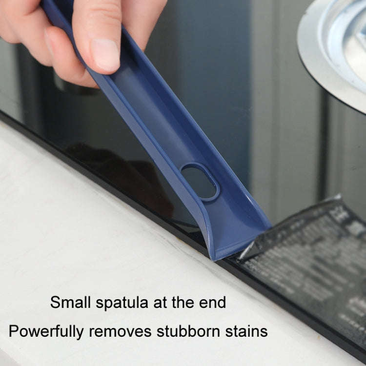 3 In 1 Multipurpose Bathroom Tile Floor Crevice Cleaning Brush Window Groove Wall Corner Brush(Blue)