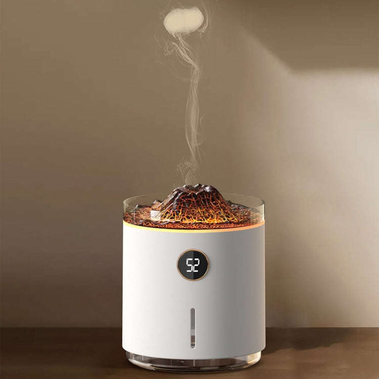 HX127 Mini Volcano Lava Aromatherapy Diffuser Small Household Atmosphere Humidifier, Color: Black
